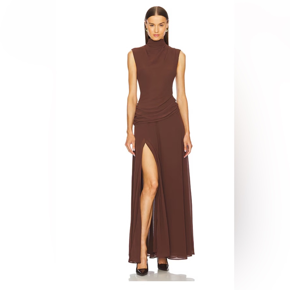 L'Academie - Marianna Amouage gown in brown. NWT